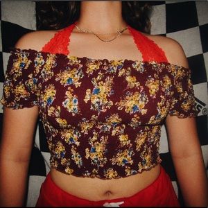 Floral Off The Shoulder Top